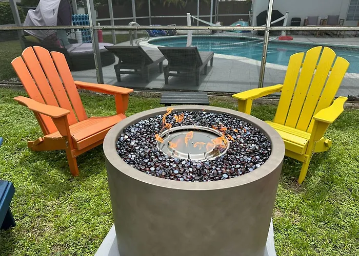 Spacious 5Room 3Ba With Fire Pit, Arcade, Games, Pool, Tvs Hollywood